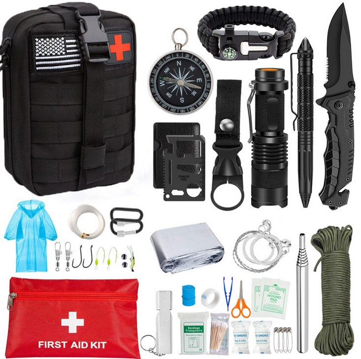 TACTICAL EMERGENCY SURVIVAL FIRST AID KIT