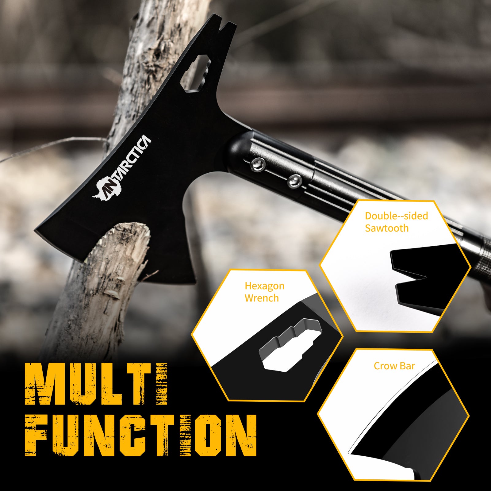ANTARTICA Multifunctional Tactical Design Shovel & Axe